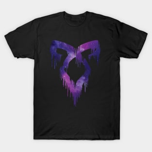 Shadowhunters rune / The mortal instruments - Angelic power rune dripping (pink galaxy) - Parabatai - gift idea T-Shirt